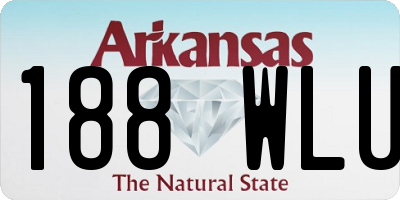 AR license plate 188WLU