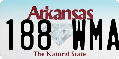 AR license plate 188WMA