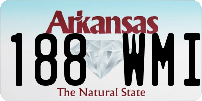 AR license plate 188WMI