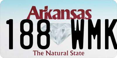AR license plate 188WMK