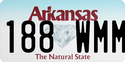 AR license plate 188WMM