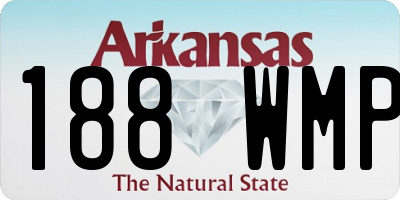 AR license plate 188WMP
