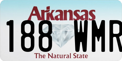 AR license plate 188WMR