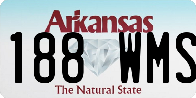 AR license plate 188WMS