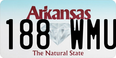 AR license plate 188WMU