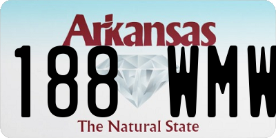 AR license plate 188WMW