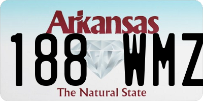 AR license plate 188WMZ