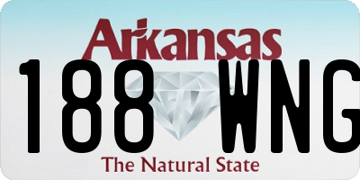 AR license plate 188WNG