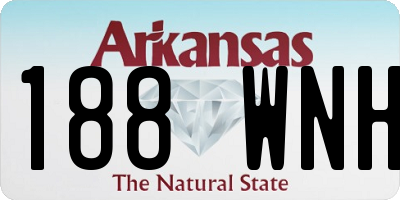 AR license plate 188WNH