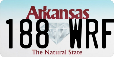 AR license plate 188WRF
