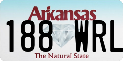 AR license plate 188WRL