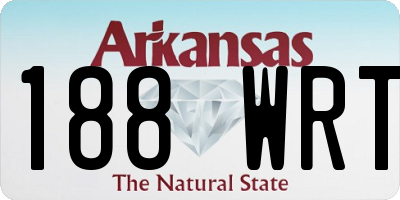 AR license plate 188WRT