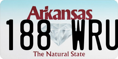 AR license plate 188WRU