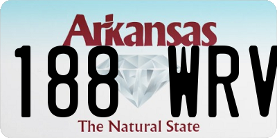 AR license plate 188WRV