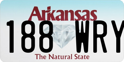 AR license plate 188WRY
