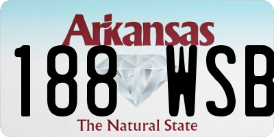 AR license plate 188WSB