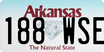 AR license plate 188WSE
