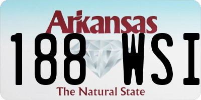 AR license plate 188WSI