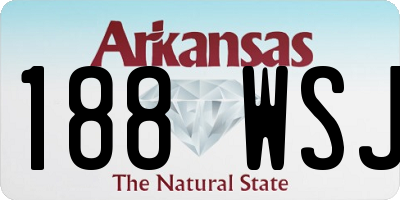AR license plate 188WSJ