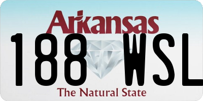 AR license plate 188WSL
