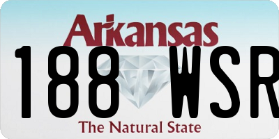 AR license plate 188WSR