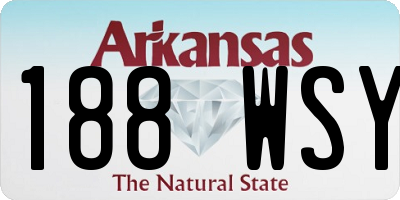 AR license plate 188WSY