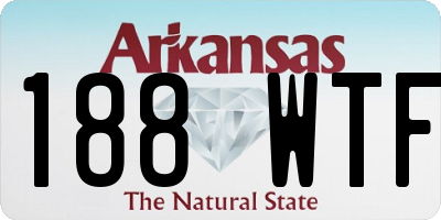 AR license plate 188WTF
