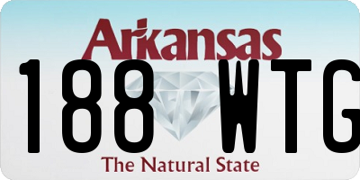 AR license plate 188WTG