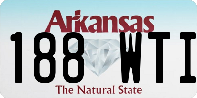 AR license plate 188WTI
