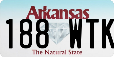 AR license plate 188WTK