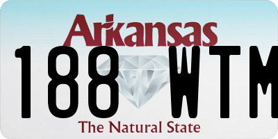 AR license plate 188WTM