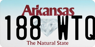 AR license plate 188WTQ
