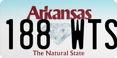 AR license plate 188WTS