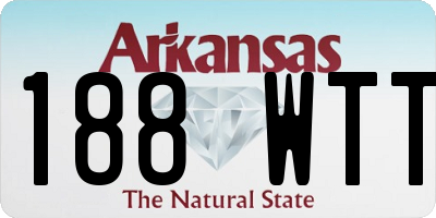 AR license plate 188WTT