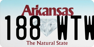 AR license plate 188WTW