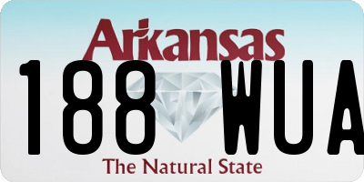 AR license plate 188WUA