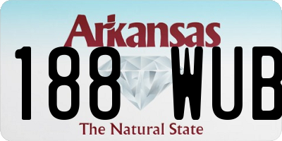 AR license plate 188WUB