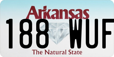 AR license plate 188WUF
