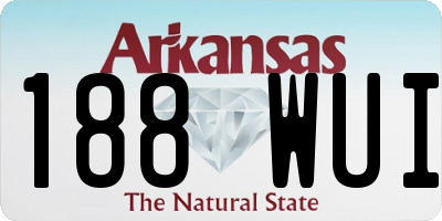 AR license plate 188WUI