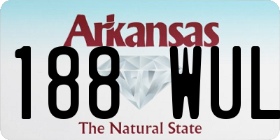 AR license plate 188WUL