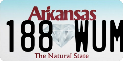 AR license plate 188WUM