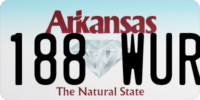 AR license plate 188WUR