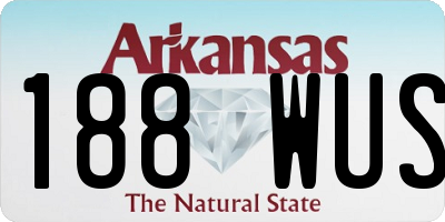 AR license plate 188WUS