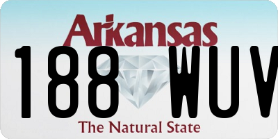 AR license plate 188WUV