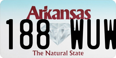 AR license plate 188WUW
