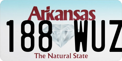AR license plate 188WUZ