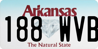 AR license plate 188WVB