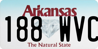 AR license plate 188WVC