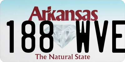 AR license plate 188WVE