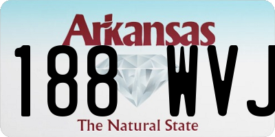 AR license plate 188WVJ